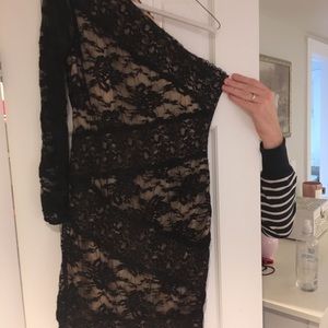 Olga and maya black lace dress